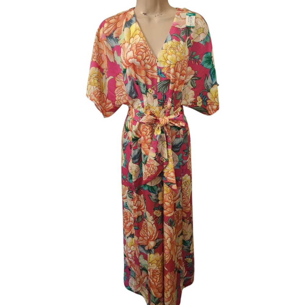 FARM RIO 'Eulalie' Floral Print Wide Leg Jumpsuit - Size XS - Picture 3 of 16
